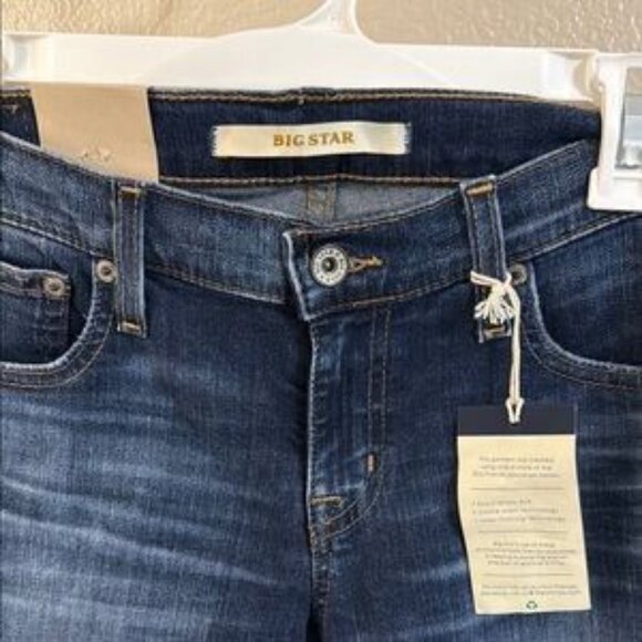 Big Star Blue Ankle Cropped Jeans with Stretch - Picture 2 of 4